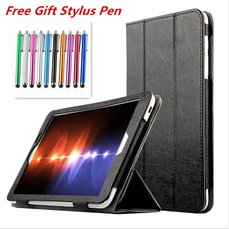 

Luxury Slim Tablet Cover Case For HuaWei MediaPad T1 8.0 Inch S8-701U S8-701W T1-821W T1-823L Tablet Funda Case Cover Capa +Pen