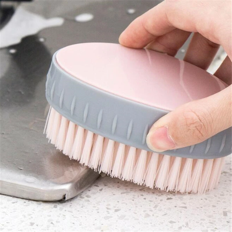 

Candy Color Durable Plastic Brush Housework Hand Held Washing Clothes Cleaning Brush Laundry Brush Cleaning Tool