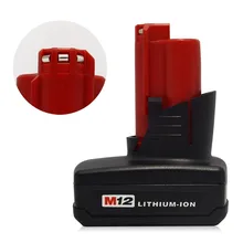 

2PCS M12 12V 5000mA Li-ion Rechargeable battery FOR MILWAUKEE M12 battery 48-11-2401 48-11-2402 C12 B C12 BX 5.0Ah