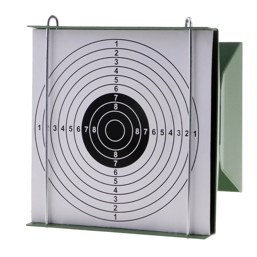 Shooting Target & 14x14cm Square Shooting Target Holder Pellet Trap Catcher for Shooting Training