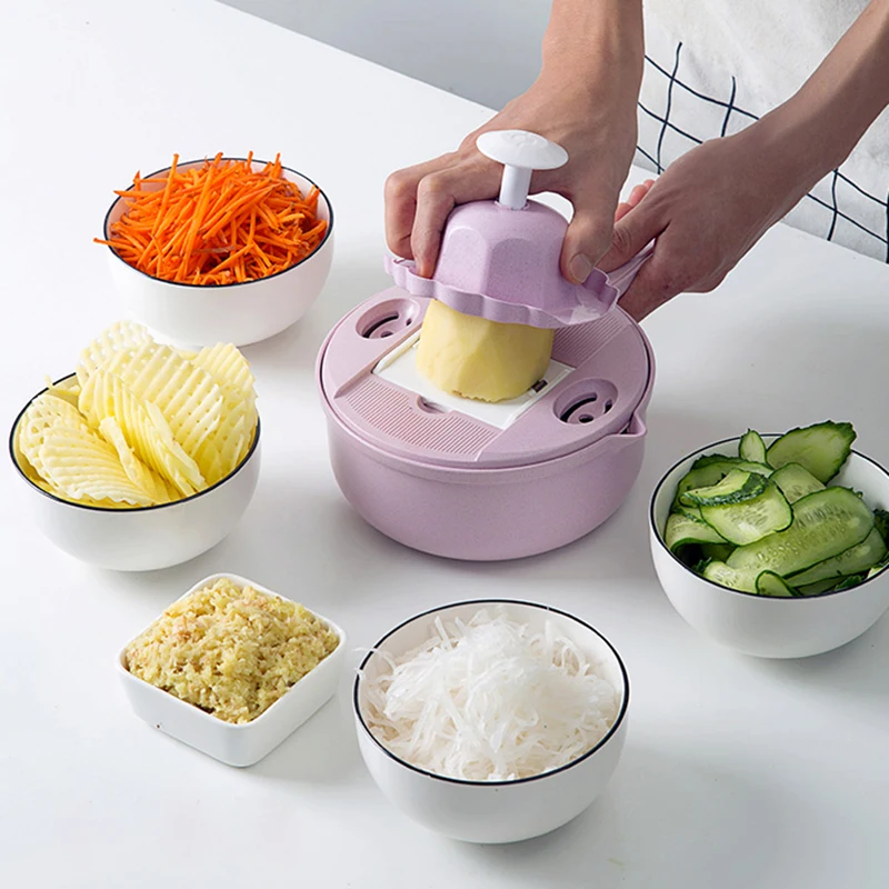 

11Pcs/Set Vegetable Potato Slicer Fruit Cutter Carrot Peeler Stainless Steel Blade Slicer Grater Kitchen Tools Cooking Gadgets