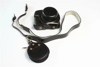 

New Luxury PU Leather Video camera case bag for Panasonic LX100II LX100 M2 With Strap Open battery 3 Color