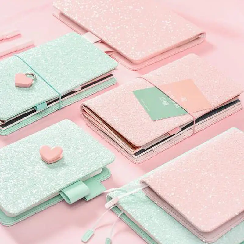 

Yiwi Cute Sequin A5 A6 Hobo Planner Travel Notebook Japanese Dairy Stationery
