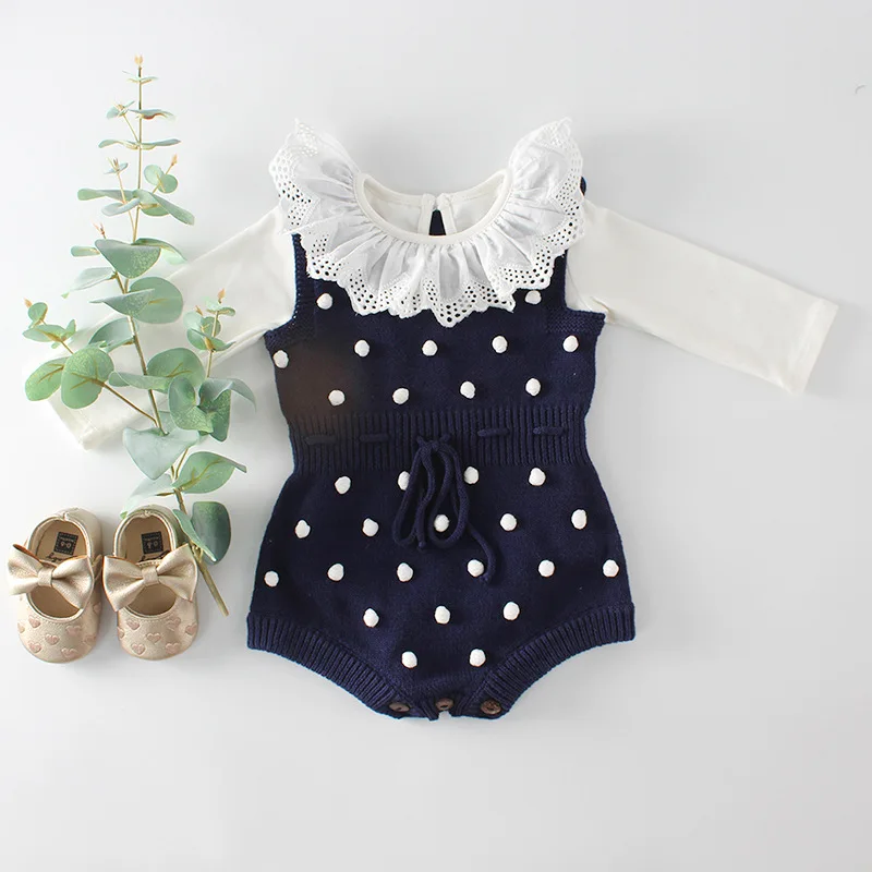 Baby Bodysuits for boy New Baby Boys Spring Clothes Baby Bodysuits Handmade Prom Toddler Girls Bodysuits Knit Bodysuits for Baby Girls Hair Ball Clothe Baby Bodysuits are cool