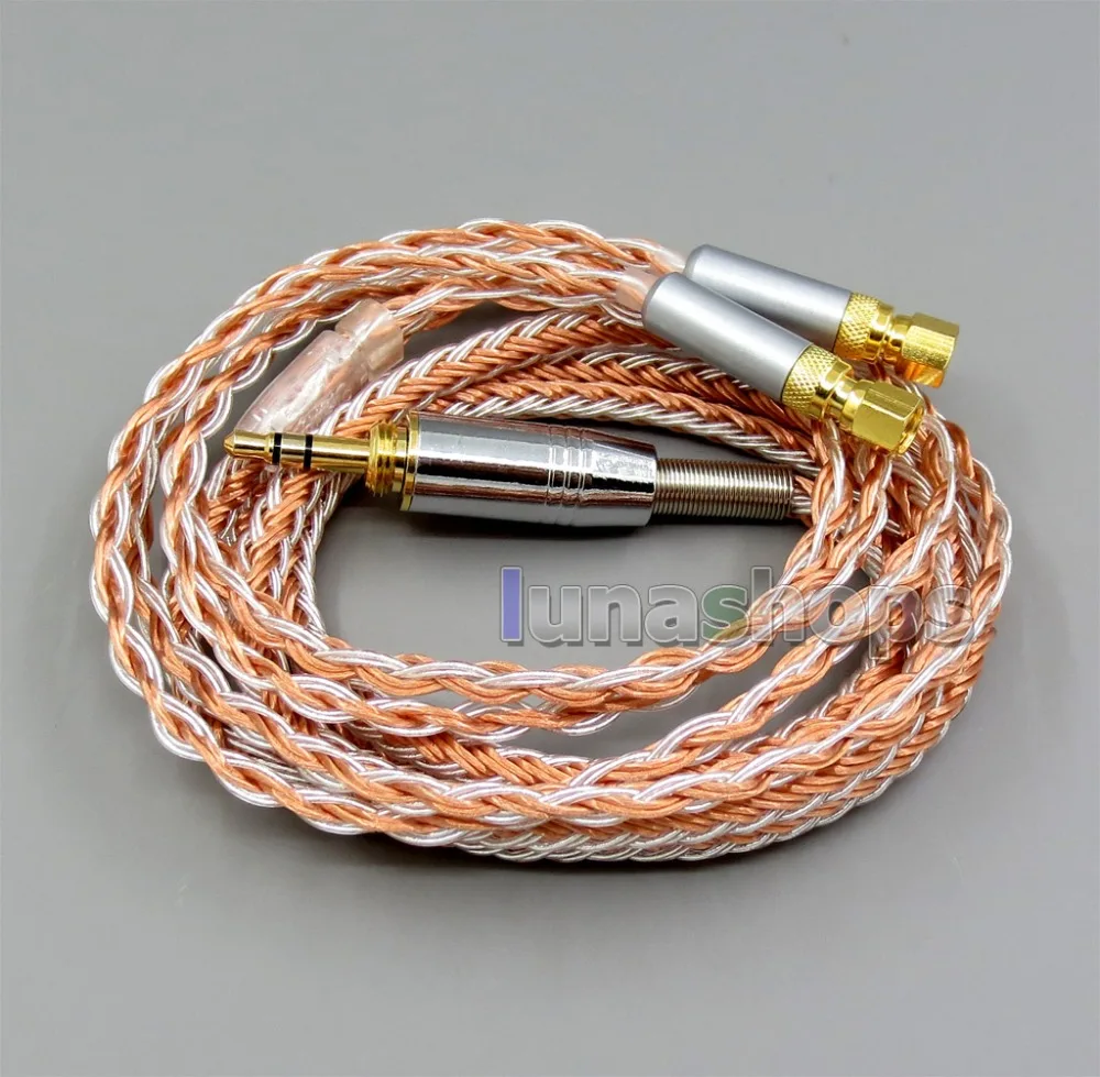 LN005798 3,5 мм 2,5 мм 4,4 мм сбалансированный 16 Core OCC Серебряный микс кабель наушников для HiFiMan HE400 HE5 HE6 HE300 HE560 HE4 HE500 HE6