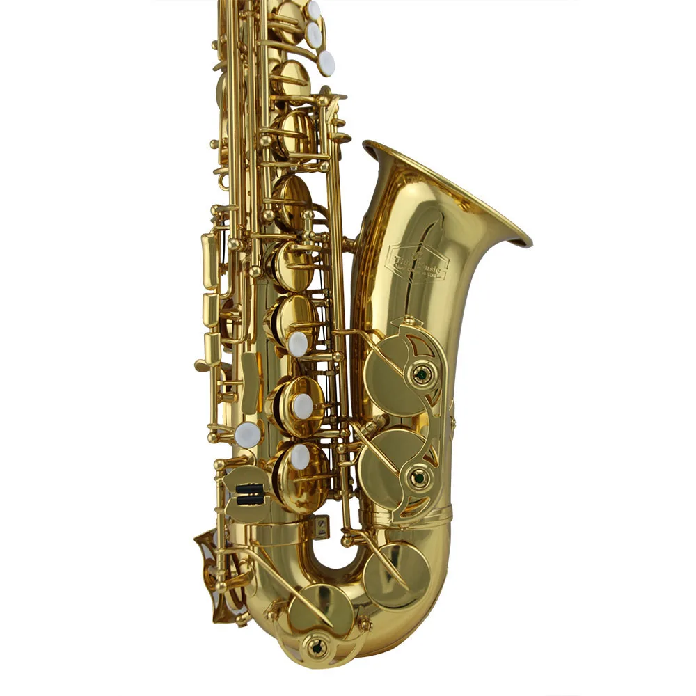 Высококачественная классическая структура золотой лак альт саксофон