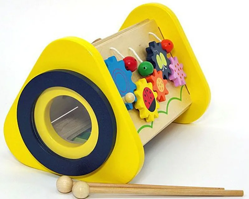 Новая деревянная музыкальная игрушка 3-1 многофункциональная ударная комбинация детская игрушка