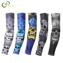 1 пара UFP 50+ кожа протеива микро волокна эластичные рукава черепа руки чулки дизайн тело прохлада мужчины унисекс Мода руки теплые GYH