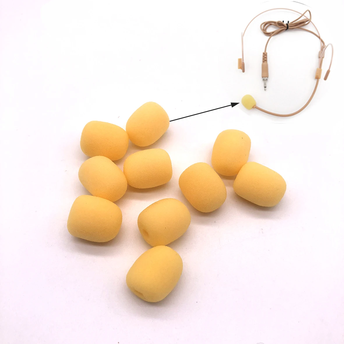10pcs 5mm Diameter foam complexion gold microphone windscreens windshields Customize covers for 0.5mm Size Mic Capsule | Электроника