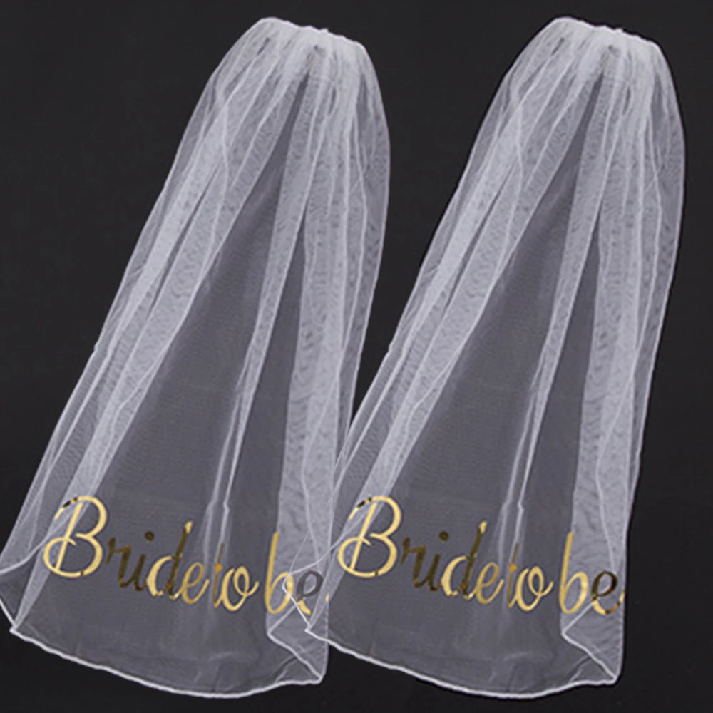 Voile De Mariée Avec Lettres Blanches