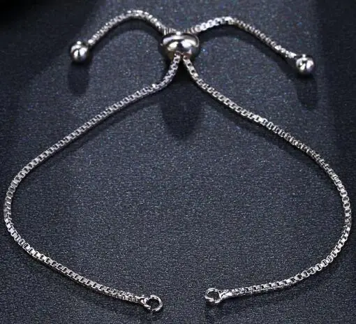silver EMMAYA Accessoris регулируемый браслет для женщин ювелирные изделия ползунок блестящий 3 цвета ювелирные изделия Pulseira Feminia - Окраска металла: silver