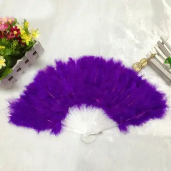 

100 pcs New Arrive Soft Fluffy Burlesque Wedding Hand Fancy Dress Costume Dance Feather Fan