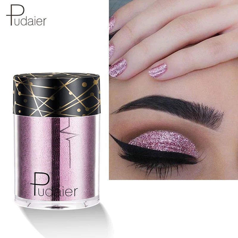 

Pudaier EyeShadow Sparkle Glitter EyeShadows Shimmer Eye Shadows Makeup Palete Cosmetics Long Lasting Easy to Wear Women Make up