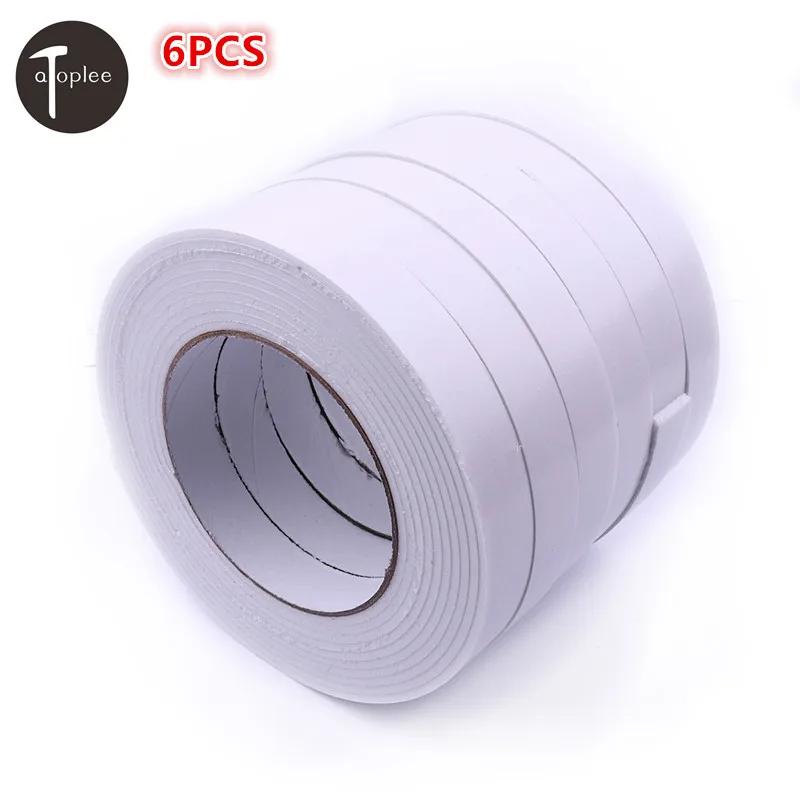 6PCS 18mm Auto 3D Double sided Foam Tape 2.9M Automotive Strong
