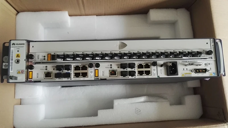 Горячая 16 портов GPFD C+ SFP модули MA5608T OLT с 2*10G MCUD1+ 1* MPWD(AC+ DC 110V до 250 V) GPON EPON MA5608T