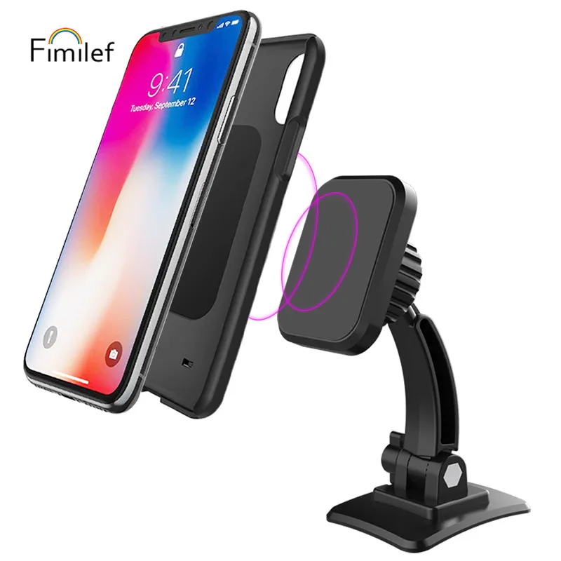 

Fimilef Magnetic Car Phone Holder Universal Car Phone Mount for Dashboard, 60° Adjustable Cell Phone Cradle Mount for Iphone XR