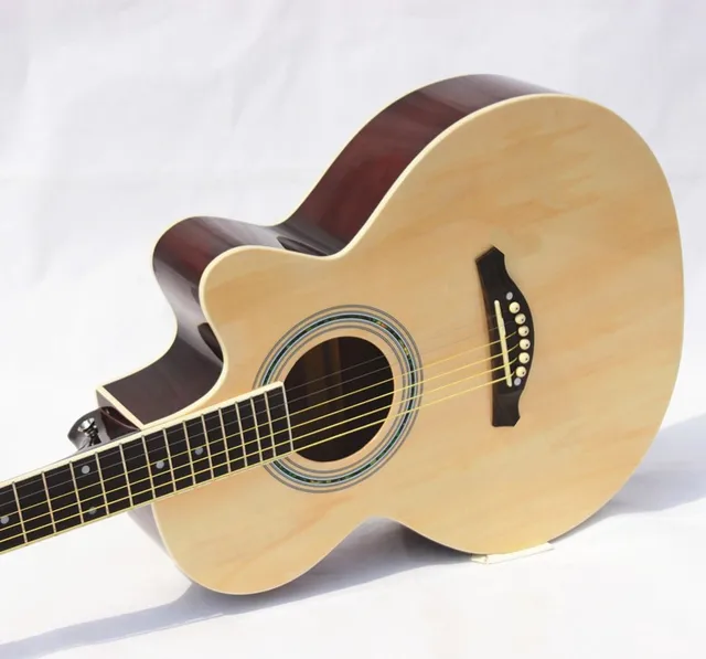 Cheap 2015 NEW guitars 39-4 39 inch high quality Acoustic Guitar Rosewood Fingerboard guitarra with guitar strings