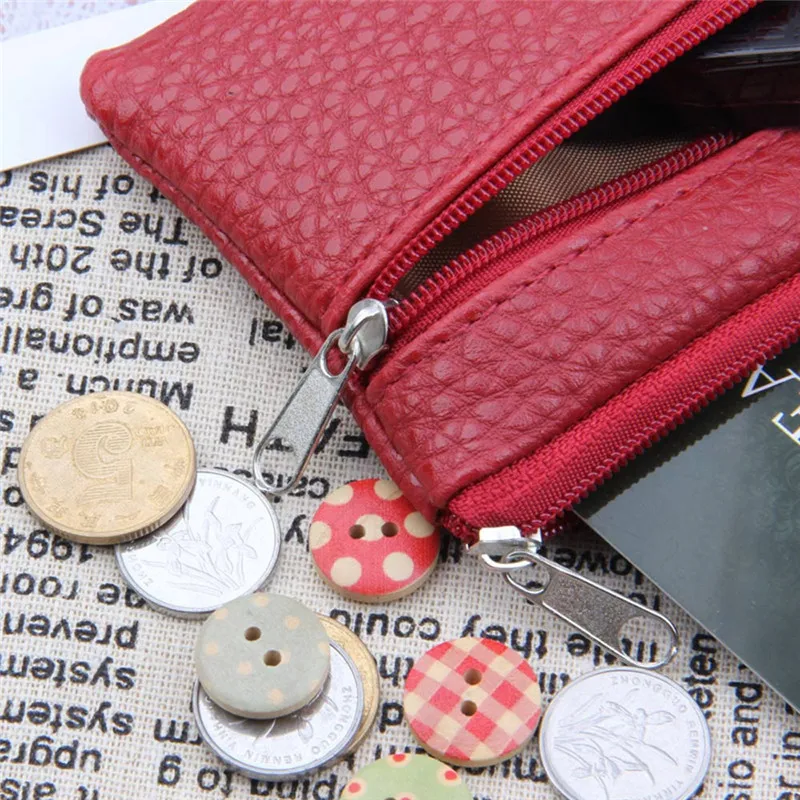 Мужской и женский кожаный бумажник с отделением для карт и монет, мягкий держатель, многофункциональный кошелек на молнии, сумка, сумочка, Подарочные мини-держатели для монет