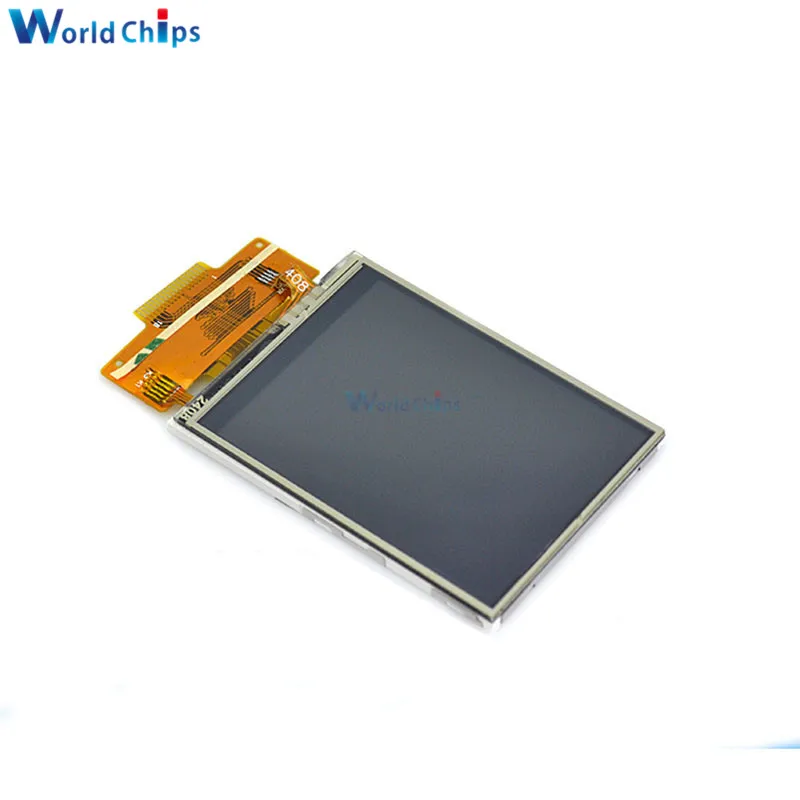 2,4 дюймовый ЖК-дисплей 240x320 SPI TFT ILI9341 Белый светодиодный модуль для Arduino o светодиодный ЖК-модуль последовательного порта 5 В/3,3 В PCB адаптер Micro SD карта - Цвет: With touch screen