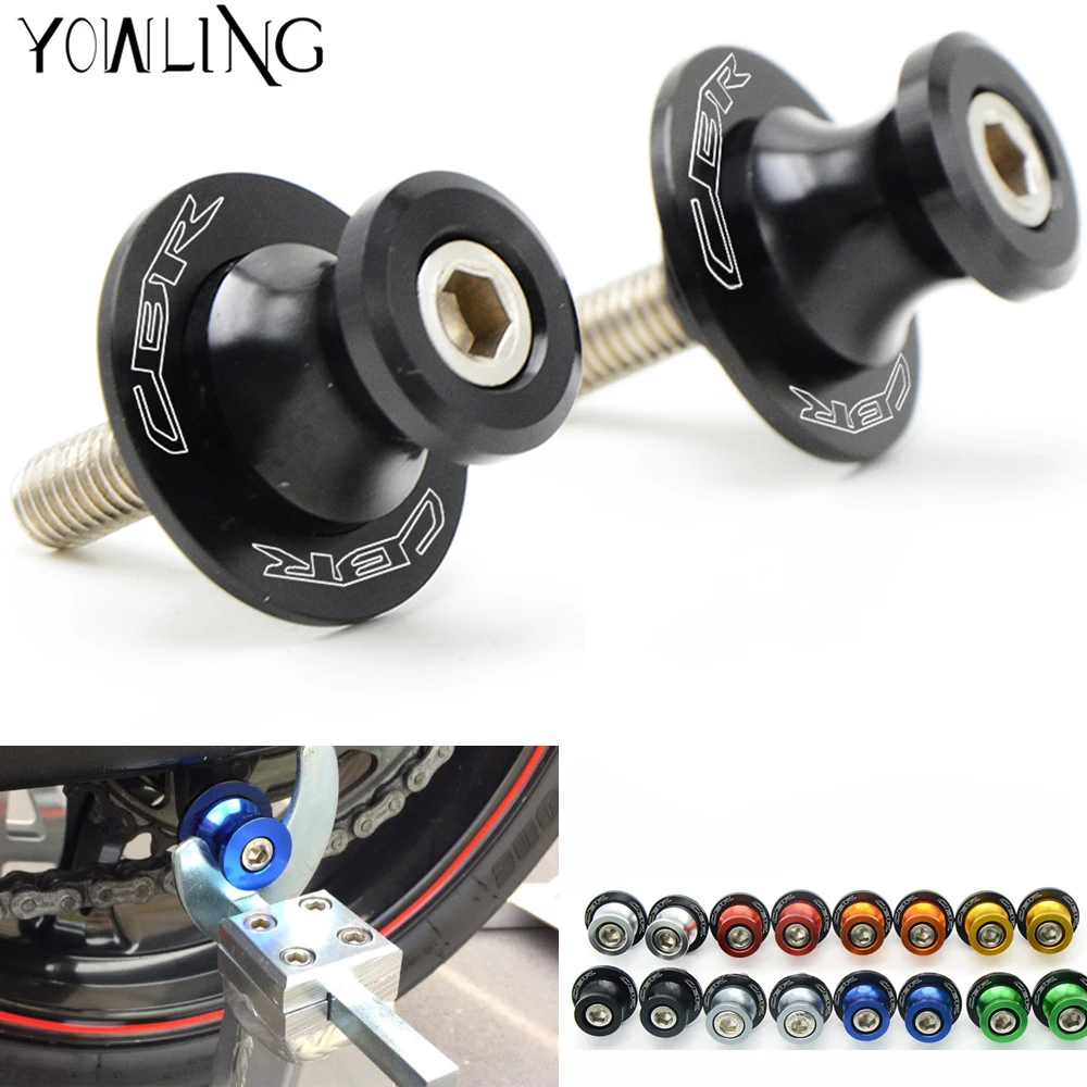 

Motorcycle CNC Swingarm Spools Slider 8mm Stand Screws For honda CBR600F CBF600/SA CBR250R CBR929RR CBR600RR CBR1000RR CBR500R