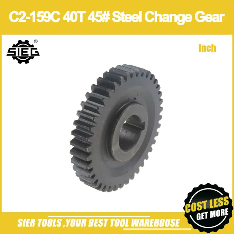 Бесплатная доставка!/Φ Inch 40T 45 # Steel Change Gear/SIEG C2/C3 M1 Gear/Inch Type|gear gear|gears gears gearsm1 gear |