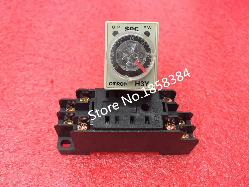 

free shipping H3Y-2 AC 220V Delay Timer Time Relay 30 Seconds Base