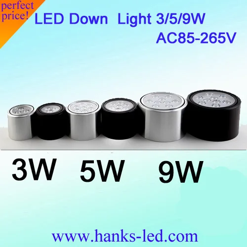 Регулируемый угол луча поверхностного монтажа светильники 3 Вт 5 9 теплый белый