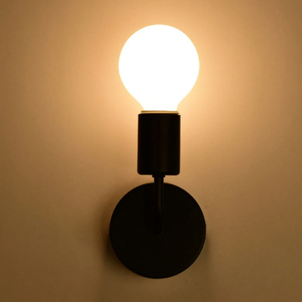Простой настенный светильник Vintag, освещение для помещений, черный, белый светодиодный настенный светильник, Светильники для дома, спальни, прикроватный бар, отель