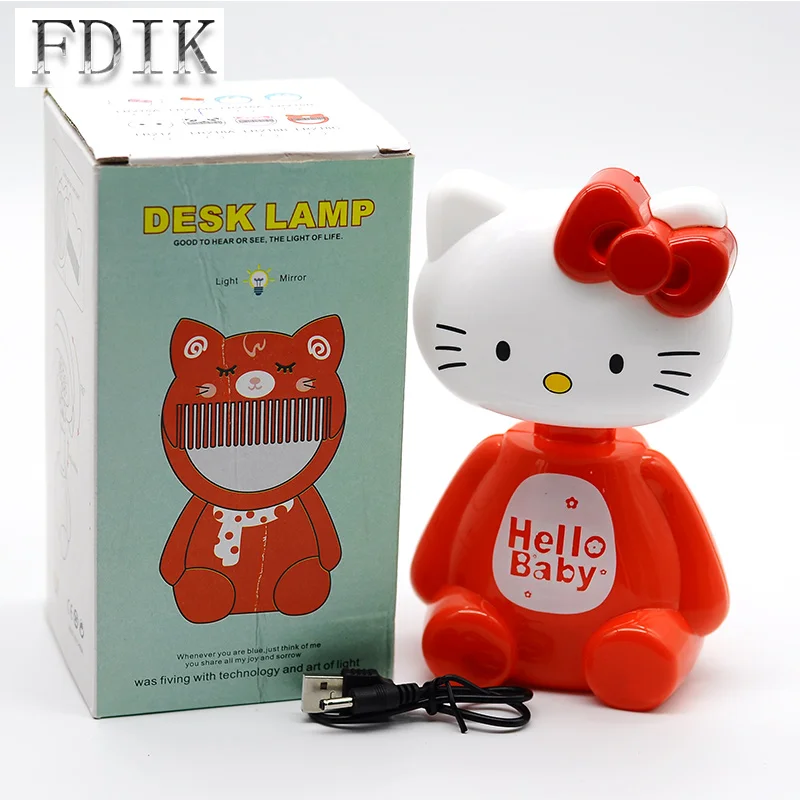 Usb Hello Kitty Type Led Desk Lamps Dc5v 3 5w Led Table Lamp Touch