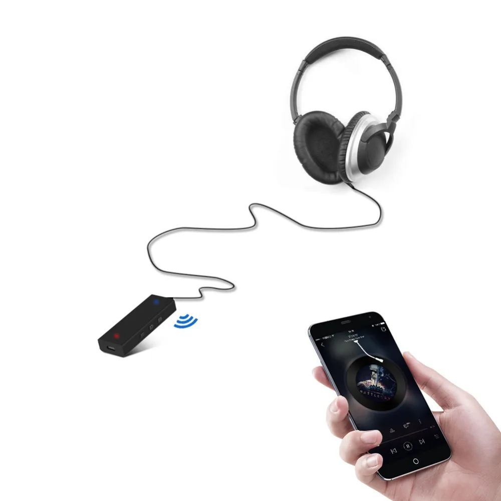 SOONHUA мини беспроводной Bluetooth приемник 3,5 мм Aux 130 mW Аудио выход Высокая скоростной приемник адаптер HIFI усилитель для наушников