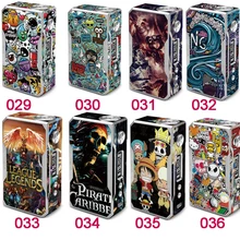1 шт. наклейка для электронных сигарет s для VOOPOO DRAG TC 157W коробка мод наклейка для обложки кожи 8 видов цветов выбор