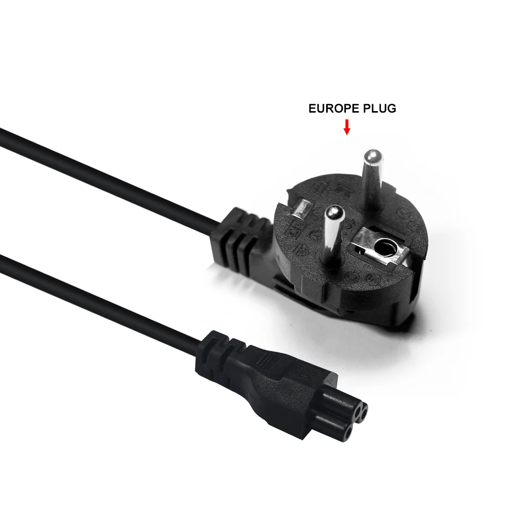 1pcs High quality 2 Prong US ,EU,UK, AU Plug AC Power Cord Cable Charge