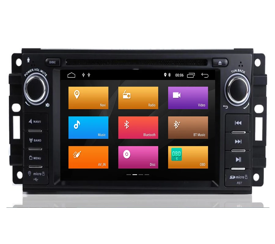 Flash Deal 2Din Android 9.1 Car DVD Player AutoRadio For jeep compass Chrysler 300C/Dodge/Grand Cherokee Wrangler GPS Navi Audio Head Unit 3