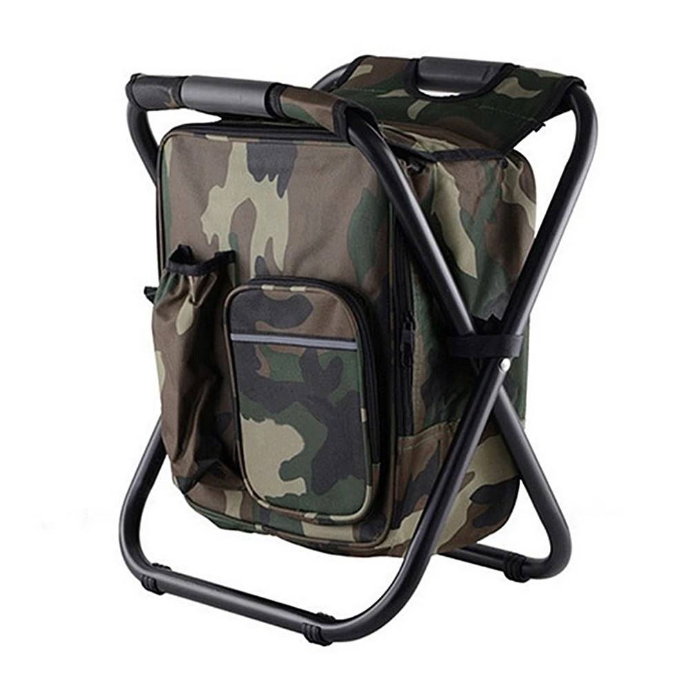 Portable Folding Fishing Chair Backpack Chair Stool Outdoor Stool ...