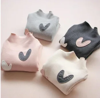 

Autumn Winter Baby Girls T-shirt Kids Thickened Love Shirt Blouse Tops 3-7 Years