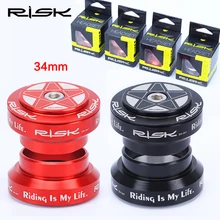 Aluminum 34mm Bicycle External Headset 2 Colors MTB Road Bike 28.6mm (1 1/8