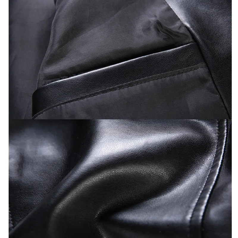 CARANFIER, новая мода, мужской длинный плащ из искусственной кожи, мотоциклетная куртка, ветрозащитная, высокое качество, брендовая, джентльменская куртка, S-3XL
