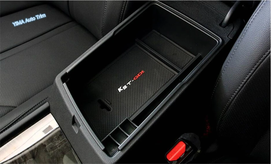 

Lapetus Auto Styling Central Console Container Box Storage Box Cover Trim For KIA Optima K5 Automatic Model 2016 2017 2018