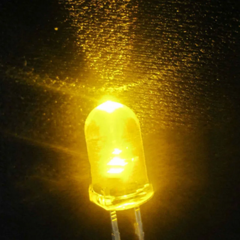 1000 Pieces candle flickering led diode 3 mm 5 mm round Flash leds with