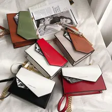 Женская сумка на плечо с цепочкой,, цветная сумка с откидной крышкой, модная сумка-мессенджер, женская простая Сумочка, дорожная небольшая сумка для отдыха