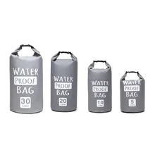 5L, 10L, 20L, 30L Водонепроницаемый Сверхлегкий Мешок Для Плавания сухой открытый складной Каякинг хранения плаванье мешок 3 цвета