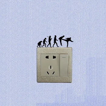 

Interesting Human Evolution Taekwondo Vinyl Wall Switch Stickers 5WS1051