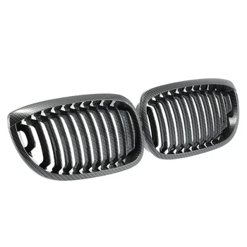

Carbon Fiber Printed Style Front Car Hood Grill Grille For BMW E46 2 Door LCI Coupe Facelift 325CI 330CI 2 Door