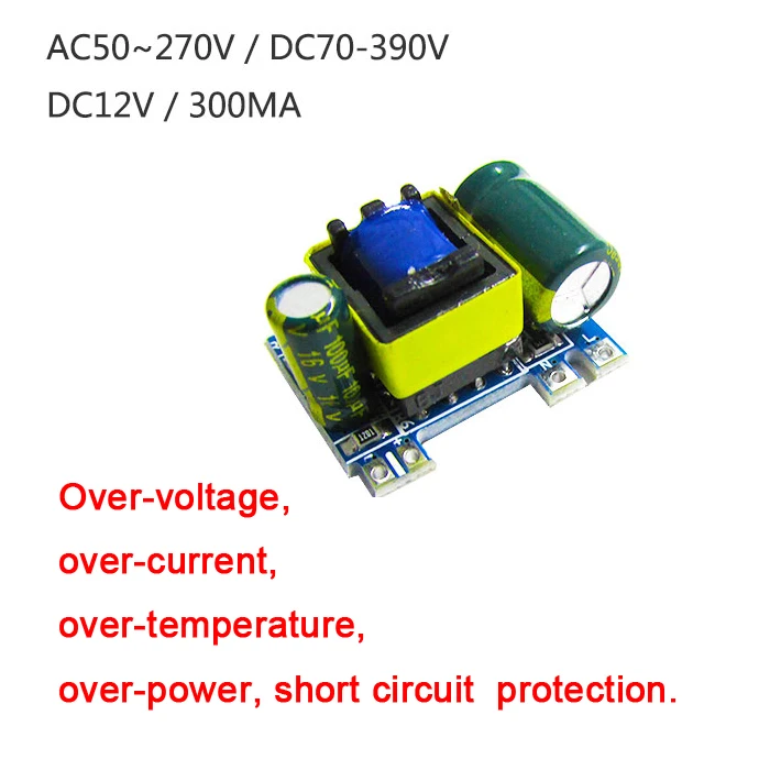 AC-DC конвертер 3 5 Вт AC 50 в-277 в 110 В 220 до 12 300 мА изолированный коммутационный блок