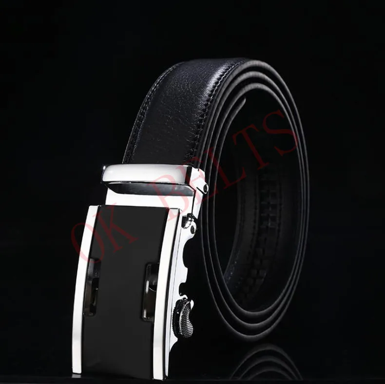 

Mens Alloy Buckle Belts High Quality Leather Automatic Buckle Male Business Belts Casual Fashion Man Black Brand Belts Aa34
