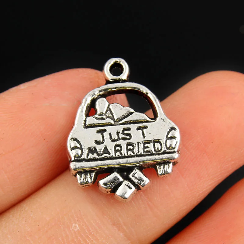 Buy 10pcs 20x15mm Honeymoon Lovers Couple Car Charm