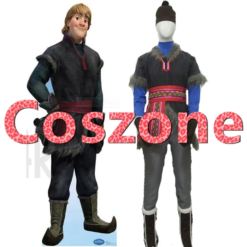 Kristoff Cosplay Costume Suit Halloween Carnival Party Costume Full Set Custom-in Movie & TV 