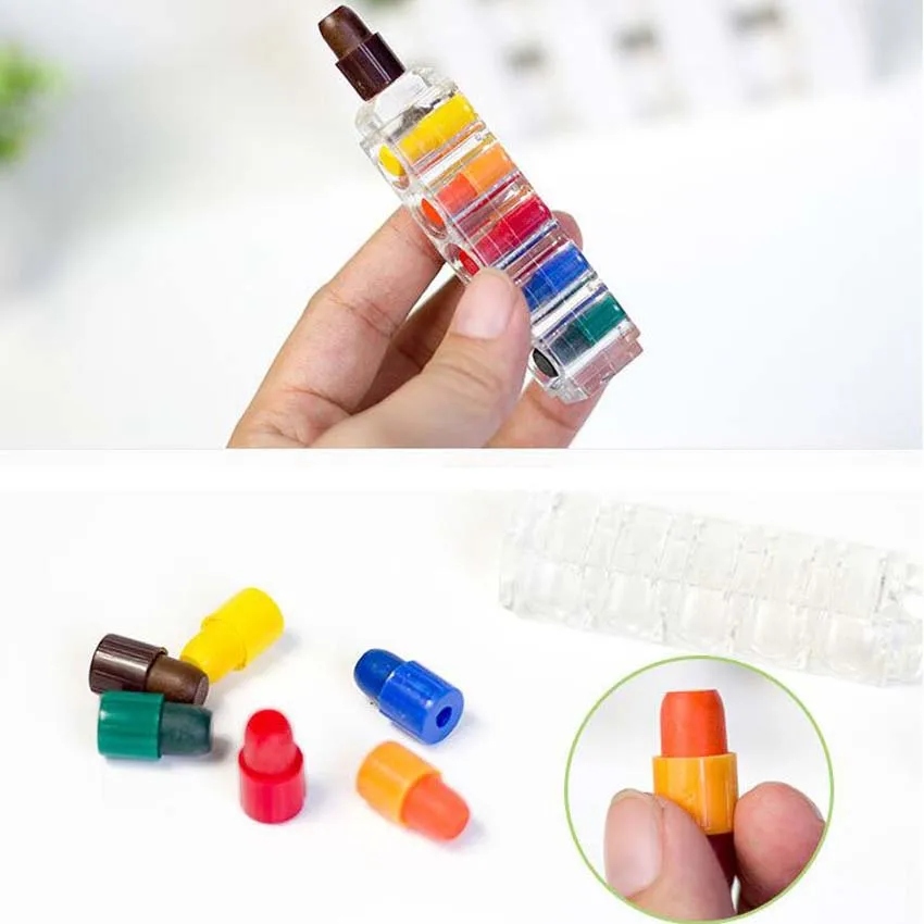 

6 colors /set Crayons Baby Kids Bathing Safety Washable Bath Crayons Bathtime Educational Toys Painting Deawing Party Favors