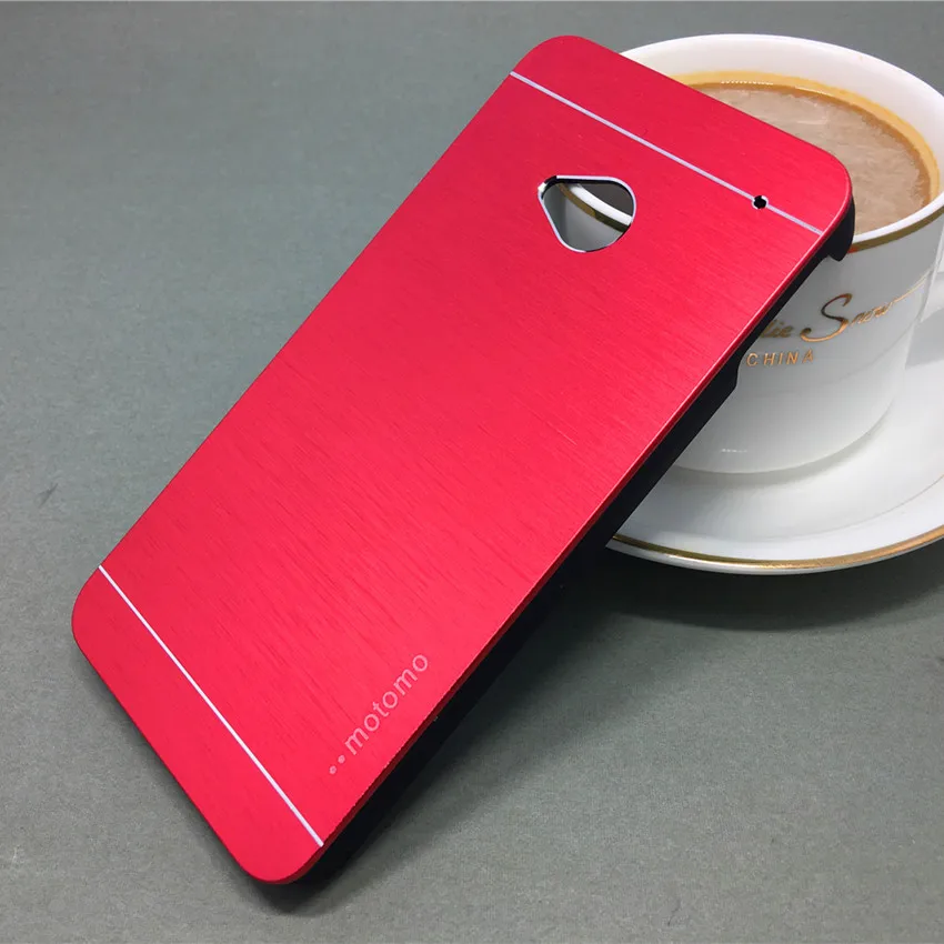 For Htc One M7 Case Fashion High Quality Hard Aluminum Metal Plastic Phone Cases Back Cover Skin