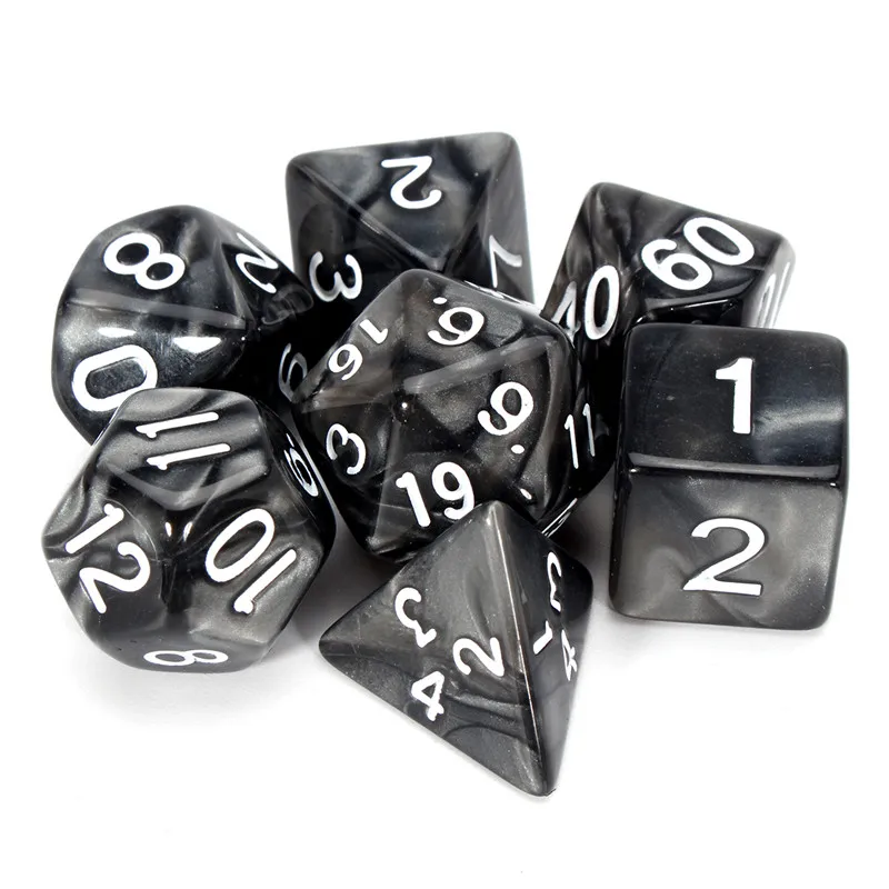 Многогранные Dice RPG DND Pathfinder 42 шт многогранные кости+ 6 шт кости чехол табло для написания игры для вечеринок преподавания проектов